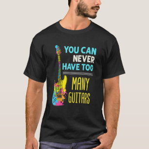 Gitarrespieler Hamsterer E-Bass Zu viele Gitarren T-Shirt