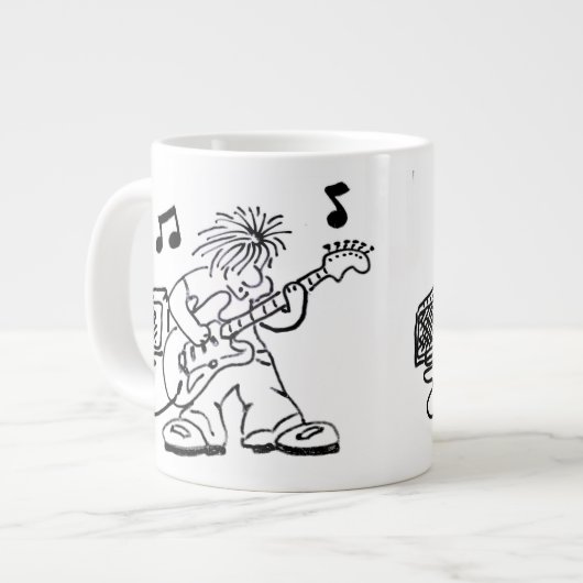 GitarreTyp Jumbo-Tasse (Vorderseite Links)