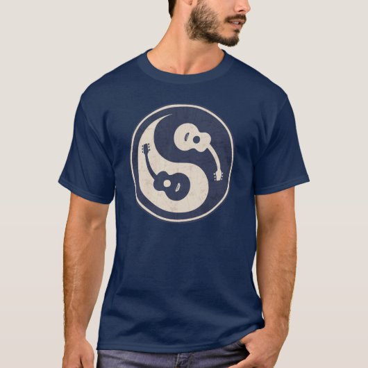 GitarreYang - Blau T-Shirt (Vorderseite)
