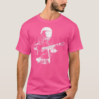 Gitarrist-Astronauteninstrument für Frauen - Akust T-Shirt