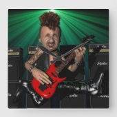 Gitarrist auf der Uhr am Flugplatz (Vorderseite)