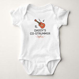 Gitarrist Baby Shower Daddy's Mit-Zupfer - Gitarre Strampler