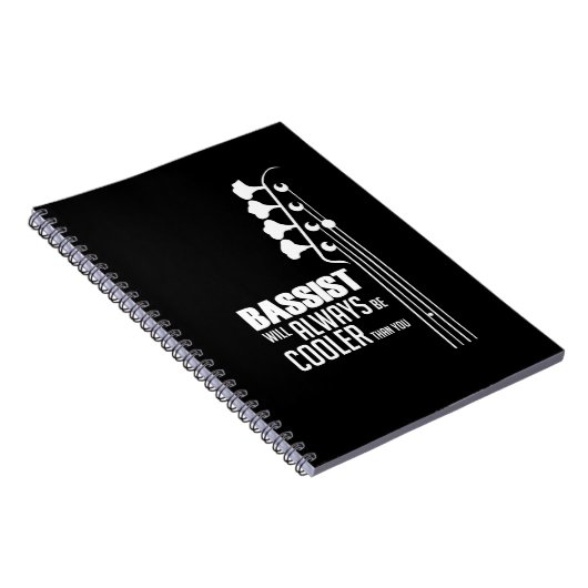 Gitarrist Bassist wird immer Cooler als Sie Weihna Notizblock (Rechte Seite)