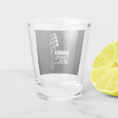 Gitarrist Bassist wird immer Cooler als Sie Weihna Schnapsglas (Rückseite)