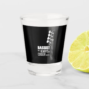 Gitarrist Bassist wird immer Cooler als Sie Weihna Schnapsglas