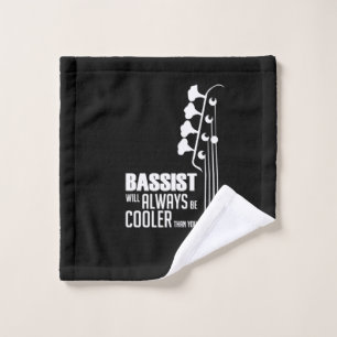 Gitarrist Bassist wird immer Cooler als Sie Weihna Waschlappen