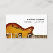 Gitarrist Beruflich Business Card Visitenkarte (Vorderseite)