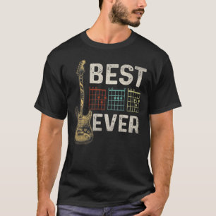 Gitarrist Best Dad Ever Gitarre Dad Akkord Männer T-Shirt