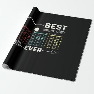 Gitarrist Best Vater je zum Geburtstag Geschenkpapier