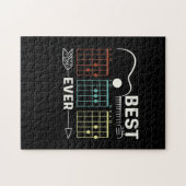 Gitarrist Best Vater je zum Geburtstag Puzzle (Horizontal)