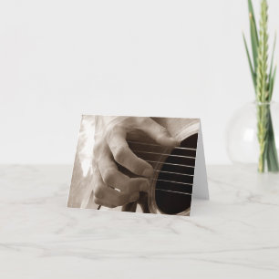Gitarrist-Blindkarte Karte