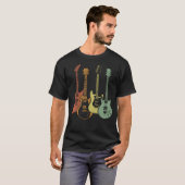 Gitarrist Colorful Musical Instruments Gitarren T-Shirt (Vorne ganz)