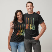 Gitarrist Colorful Musical Instruments Gitarren T-Shirt (Unisex)