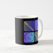 Gitarrist Cool Musician Design Kaffeetasse (VorderseiteRechts)