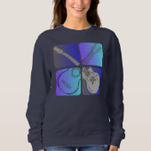 Gitarrist Cool Musician Design Sweatshirt (Vorderseite)