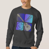 Gitarrist Cool Musician Design Sweatshirt (Vorderseite)