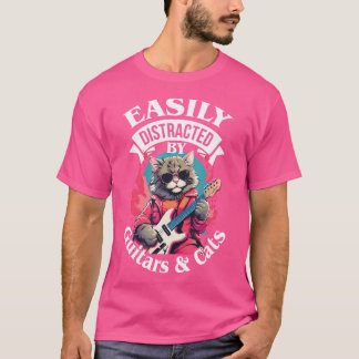 Gitarrist Costume Gitarre Katze Musiker Akustiker  T-Shirt