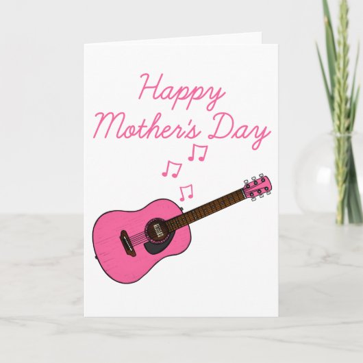 Gitarrist der akustischen Gitarre Dankeskarte (Vorderseite)