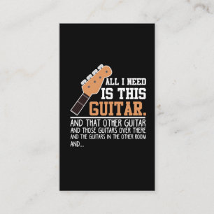 Gitarrist der Funny Guitar Ich brauche alle Gitarr Visitenkarte