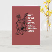 Gitarrist der Rock And Roll Heavy Metal Band Karte (Gelbe Blume)