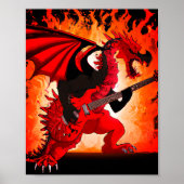 Gitarrist Dragon Wall Art Poster (Vorne)