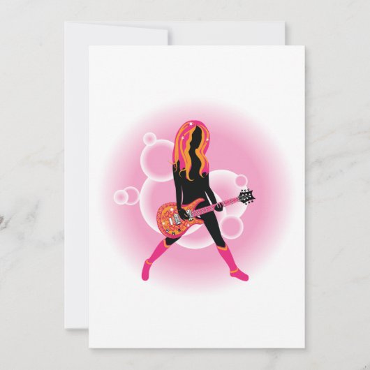 Gitarrist Einladung (Vorderseite)