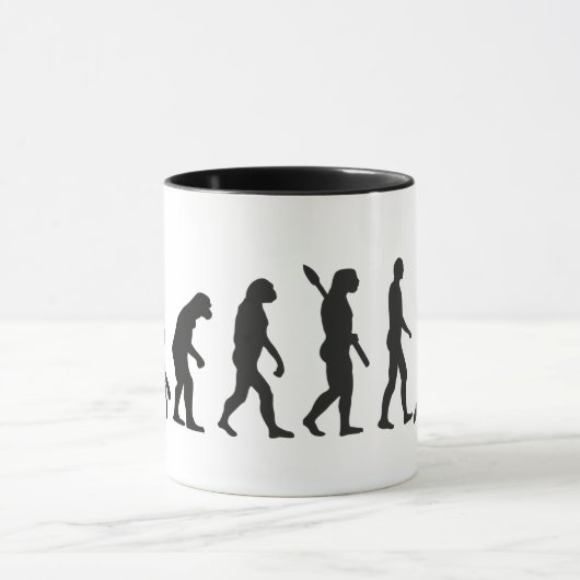 Gitarrist Evolution Gitarrist Musiker  Tasse (Zentrum)