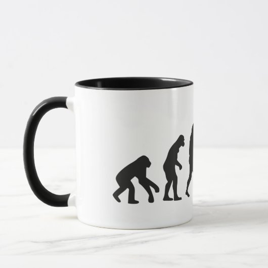 Gitarrist Evolution Gitarrist Musiker  Tasse (Links)