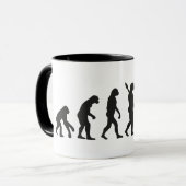 Gitarrist Evolution Gitarrist Musiker  Tasse (Vorderseite Links)