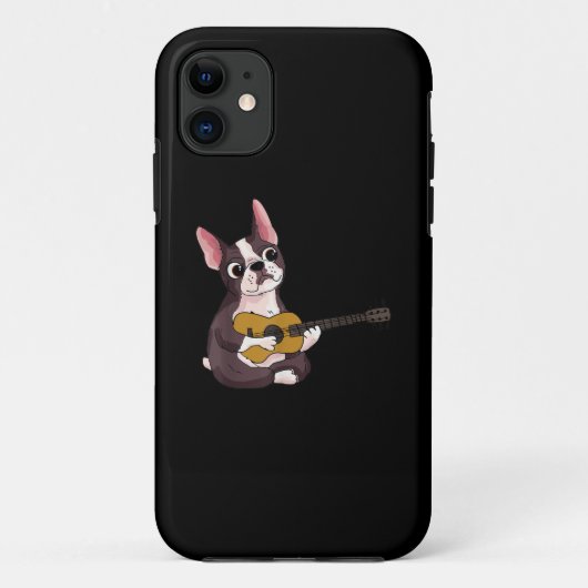Gitarrist Frenchie Bulldog Case-Mate iPhone Hülle (Rückseite)