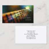 Gitarrist Fretboard Light Flare Musician Gitarre Visitenkarte (Vorne/Hinten)