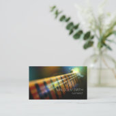 Gitarrist Fretboard Light Flare Musician Gitarre Visitenkarte (Stehend Vorderseite)