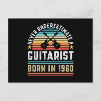 Gitarrist geboren 1960 60th Birthday Guitar Gift V
