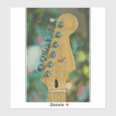 Gitarrist Geburtstagsgeschenk Aufkleber (Blatt)