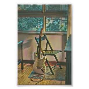 Gitarrist Geburtstagsgeschenk Fotodruck