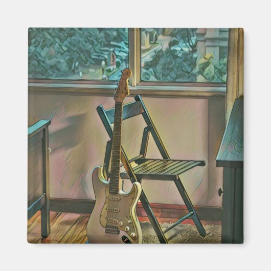 Gitarrist Geburtstagsgeschenk Magnet (Vorne)