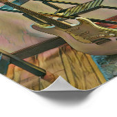 Gitarrist Geburtstagsgeschenk Poster (Ecke)