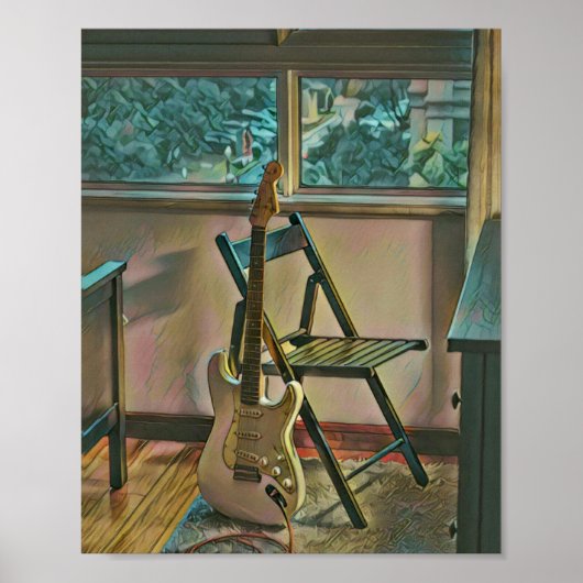 Gitarrist Geburtstagsgeschenk Poster (Vorne)