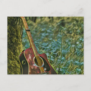 Gitarrist Geburtstagsgeschenk Postkarte