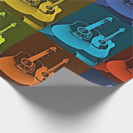 Gitarrist Geschenkpapier (Ecke)