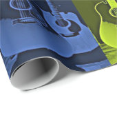 Gitarrist Geschenkpapier (Rolleneckpunkt)