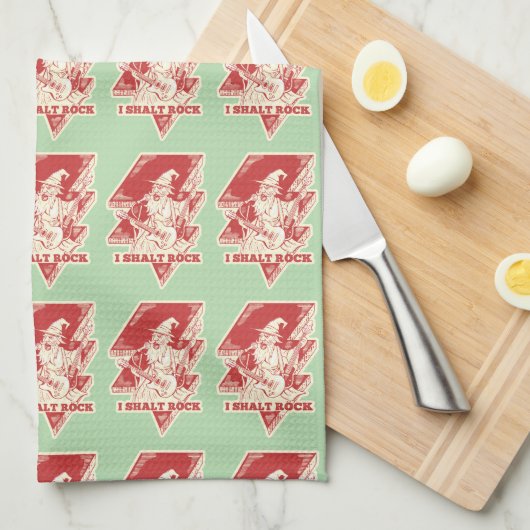 Gitarrist Geschirrtuch (Viertel Falte)