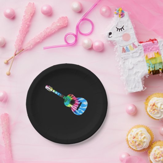 Gitarrist Gift Pappteller (Party)