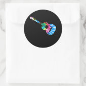 Gitarrist Gift Runder Aufkleber (Tasche)