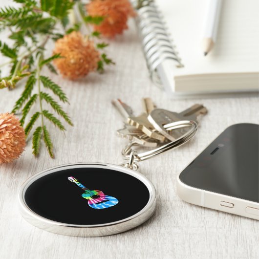 Gitarrist Gift Schlüsselanhänger (Seite)