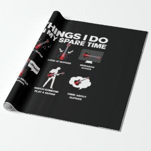 Gitarrist Gitarre Addicdicdicted Gitarrist Music B Geschenkpapier
