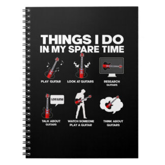 Gitarrist Gitarre Addicdicdicted Gitarrist Music B Notizblock