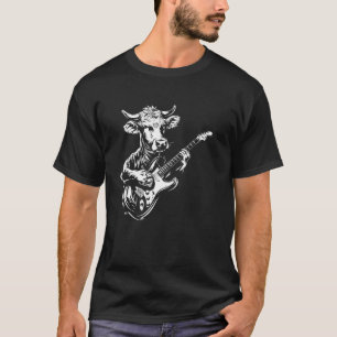 Gitarrist Gitarre - Kuh Landwirt Züchter Devon Rin T-Shirt
