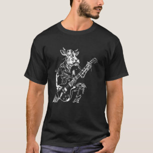 Gitarrist Gitarre - Kuh Landwirt Züchter Limousin  T-Shirt