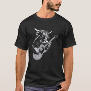 Gitarrist Gitarre - Kuhbauer Züchter Belgisch Blau T-Shirt